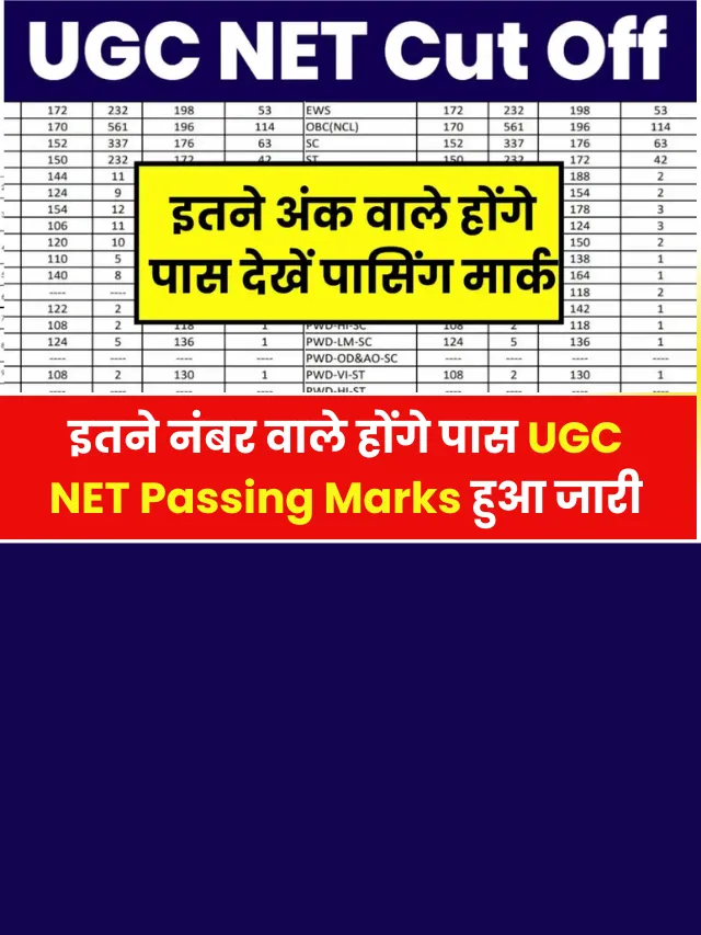 UGC NET Passing Marks 2024: ख़ुशख़बरी पासिंग मार्क हुआ जारी