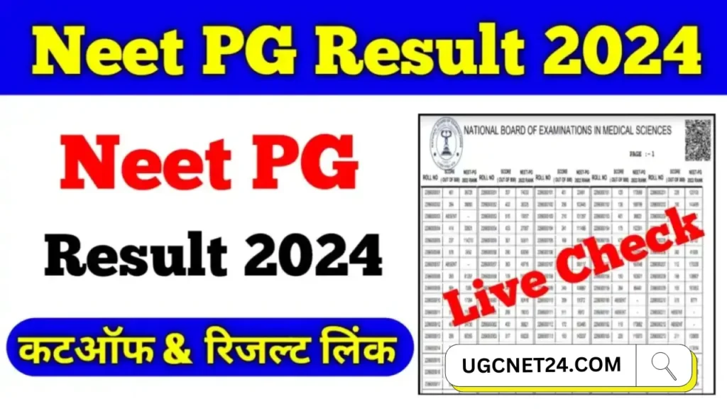 NEET PG 2024 Result Kab Aayega