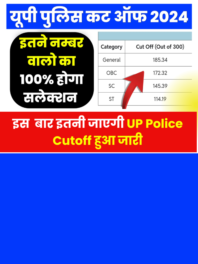 UP Police Cut Off 2024 Check:  रिजल्ट इस दिन आएगा जानें Cut Off